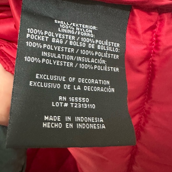 NWOT 32 DEGREES HEAT Nylon Packable Puffer Vest in Red Women's Small - Picture 6 of 6